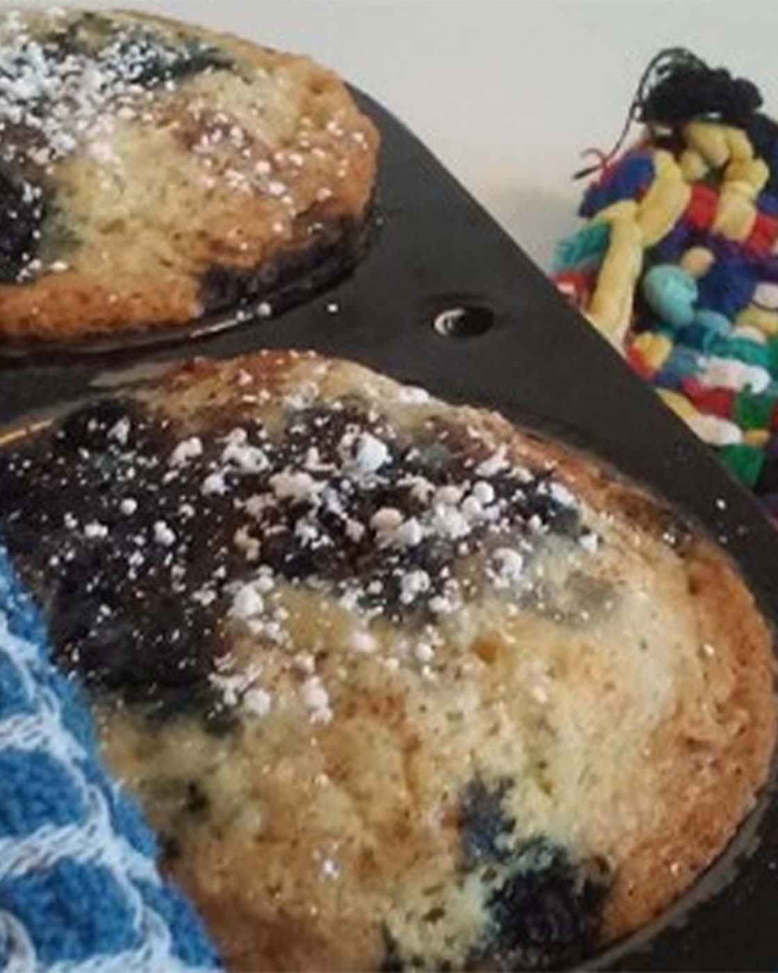 Triangle Ranch Blueberry Bomb Muffins